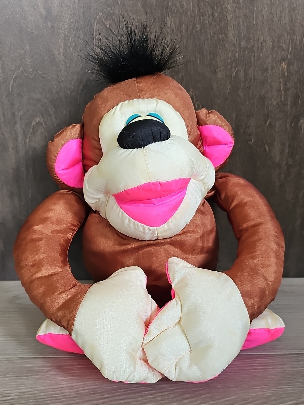 Vintage 90s Fisher Price Puffalump Chattering Chimp Plush *Read Condition
